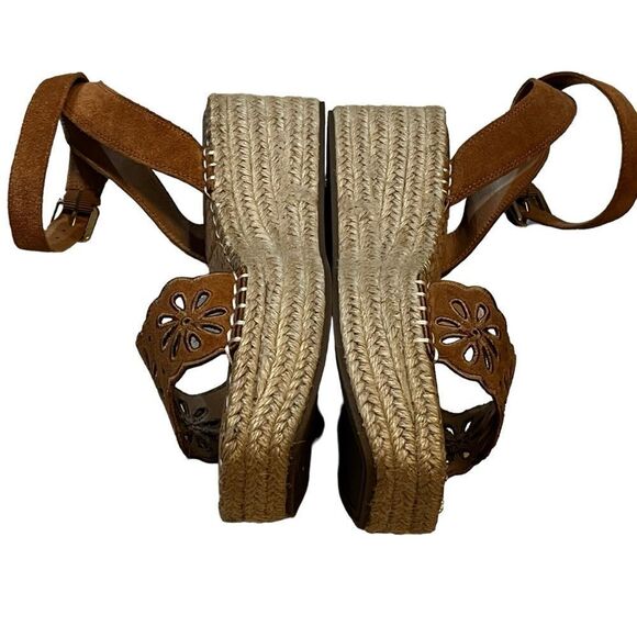 Crown Vintage Espadrille Sandals 8 1/2M 8.5 (long fits like a 9) ankle strap - Picture 6 of 13